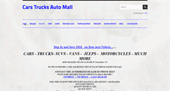 Desktop Screenshot of carstrucksautomall.com